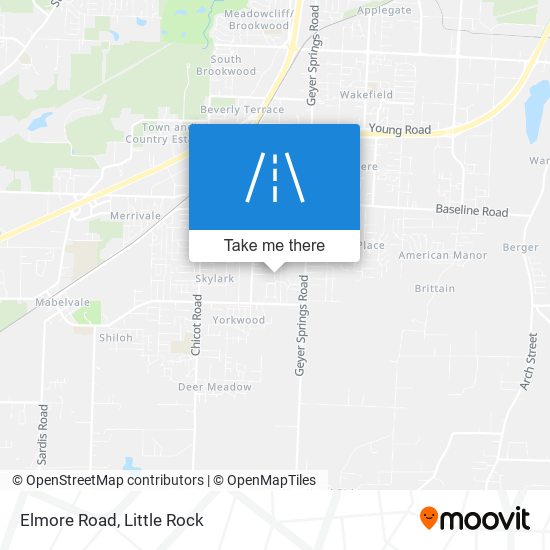 Elmore Road map