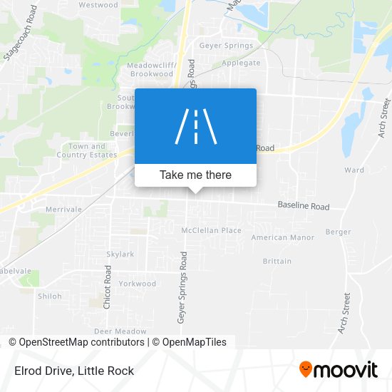 Mapa de Elrod Drive