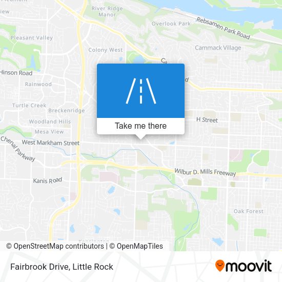 Fairbrook Drive map