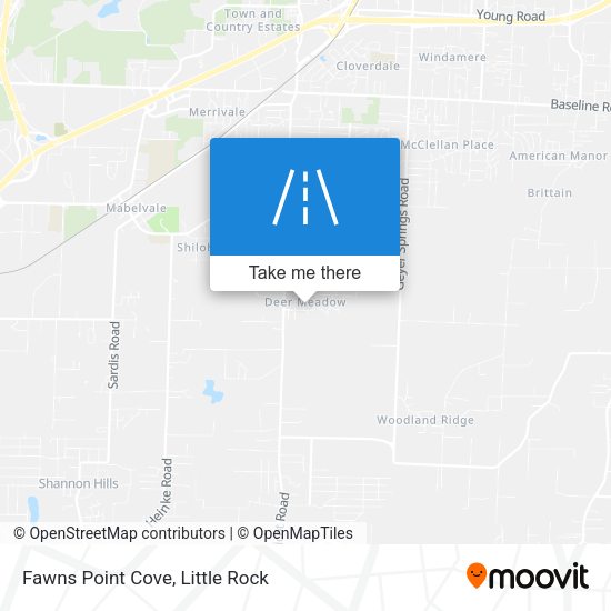 Mapa de Fawns Point Cove