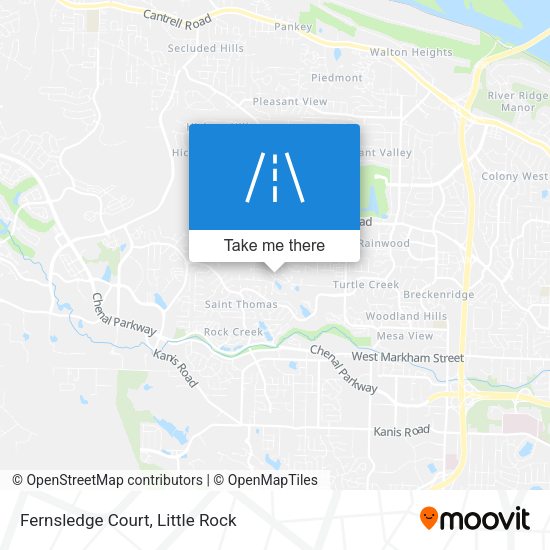 Mapa de Fernsledge Court