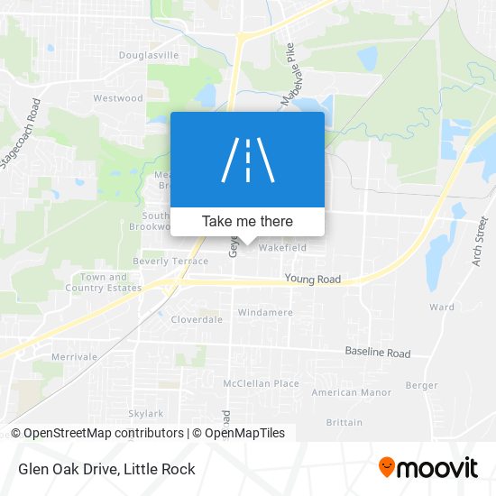 Glen Oak Drive map