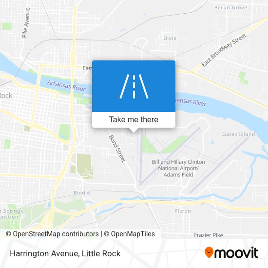 Harrington Avenue map