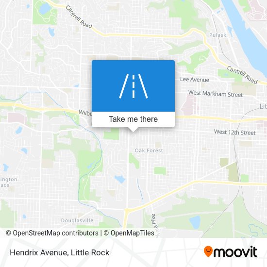 Hendrix Avenue map
