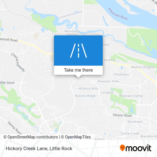 Hickory Creek Lane map