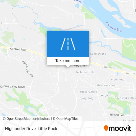 Highlander Drive map