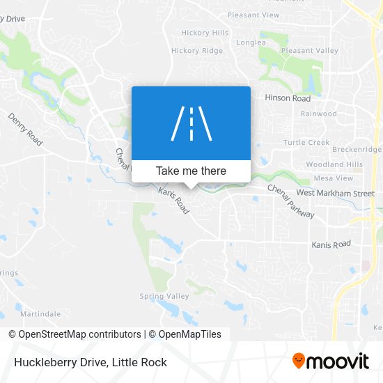 Mapa de Huckleberry Drive