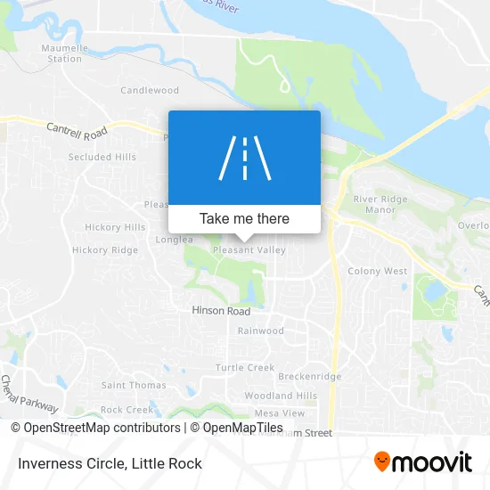 Inverness Circle map