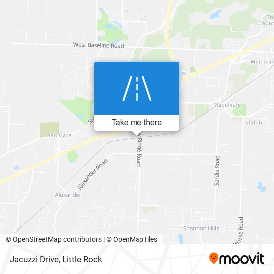 Jacuzzi Drive map