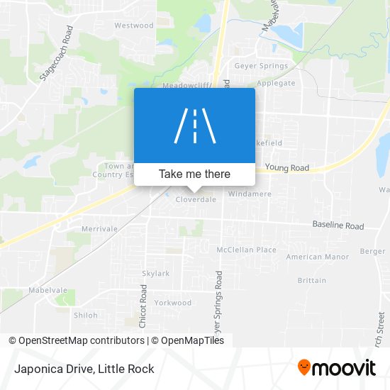 Japonica Drive map