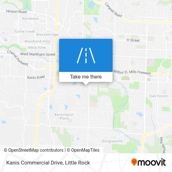 Kanis Commercial Drive map