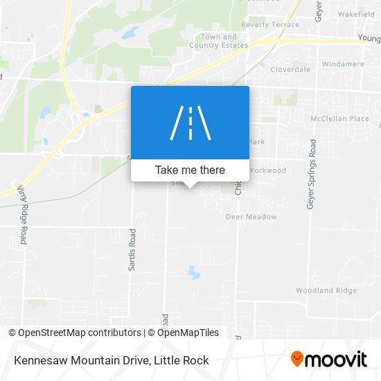 Mapa de Kennesaw Mountain Drive