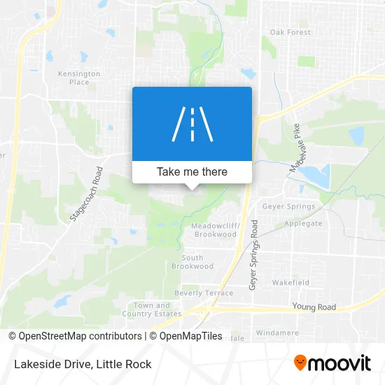 Lakeside Drive map