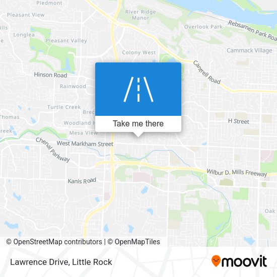 Mapa de Lawrence Drive