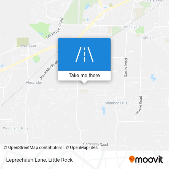 Leprechaun Lane map