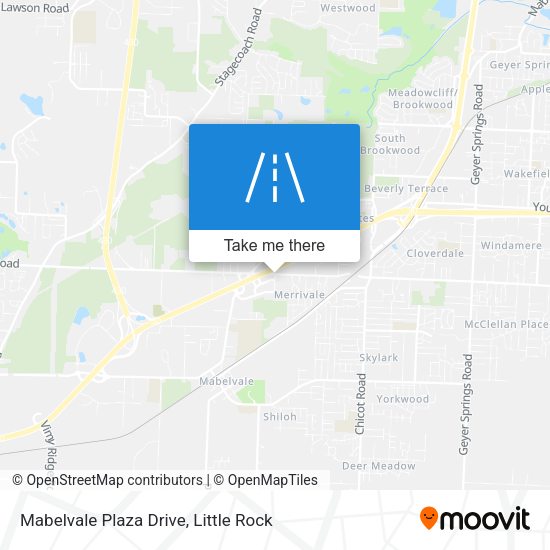 Mabelvale Plaza Drive map