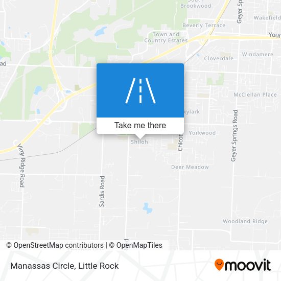 Mapa de Manassas Circle