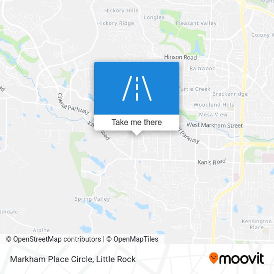 Mapa de Markham Place Circle
