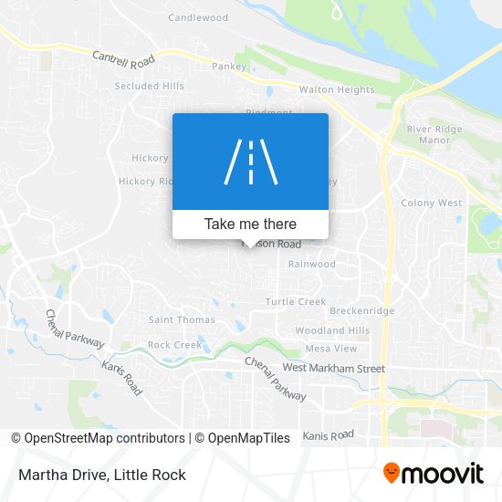 Mapa de Martha Drive