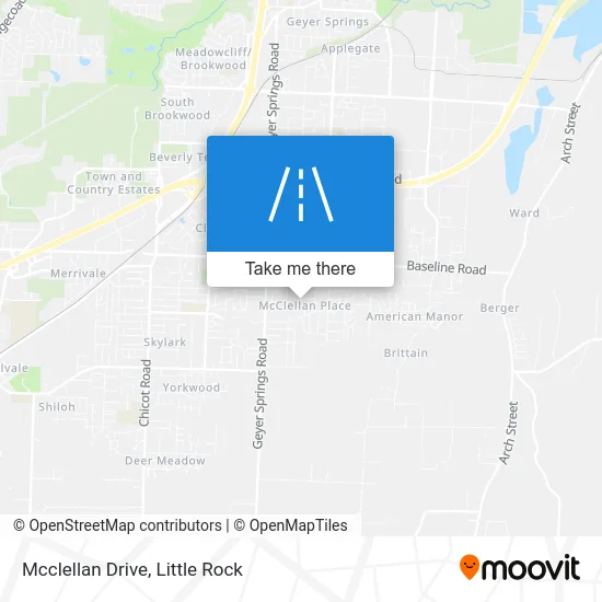 Mcclellan Drive map