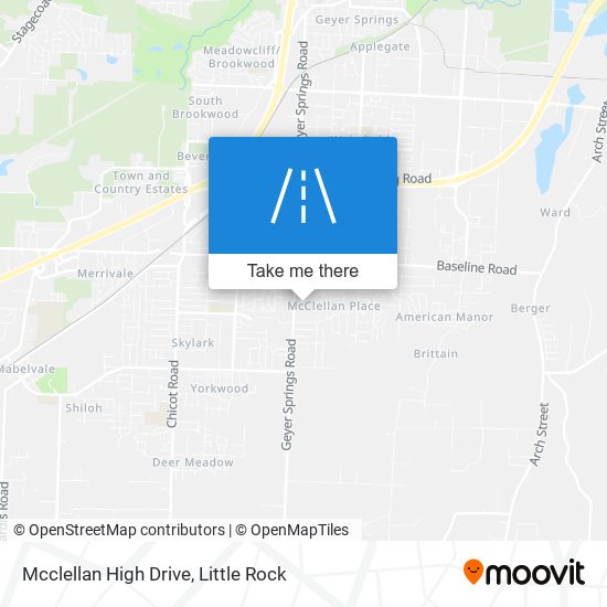 Mcclellan High Drive map