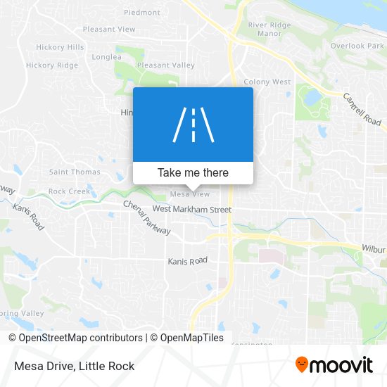 Mapa de Mesa Drive