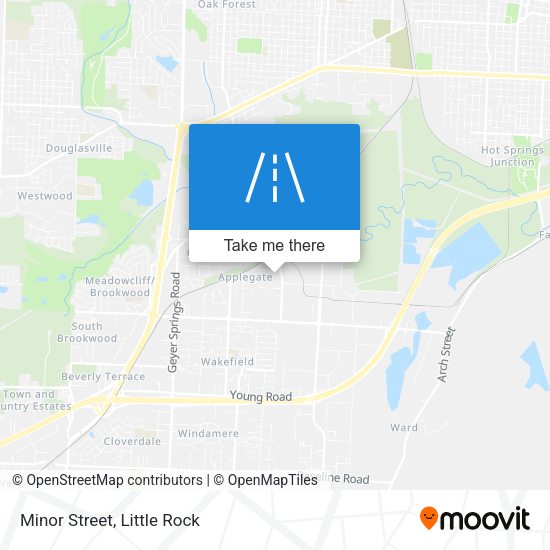 Mapa de Minor Street