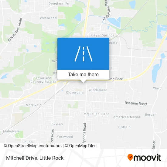 Mitchell Drive map