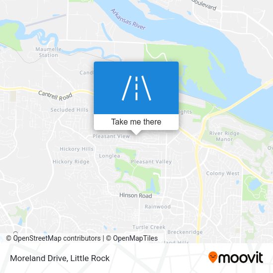 Mapa de Moreland Drive