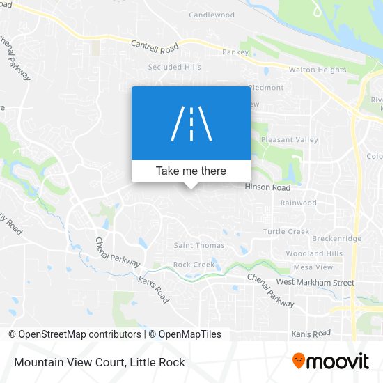 Mountain View Court map