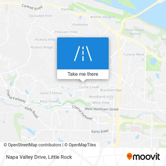 Napa Valley Drive map