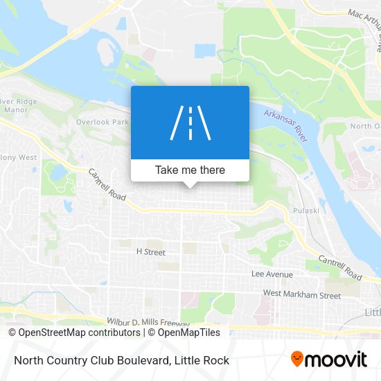 Mapa de North Country Club Boulevard