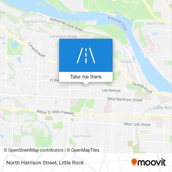 North Harrison Street map