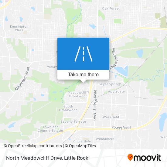 Mapa de North Meadowcliff Drive