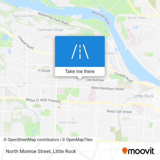 North Monroe Street map