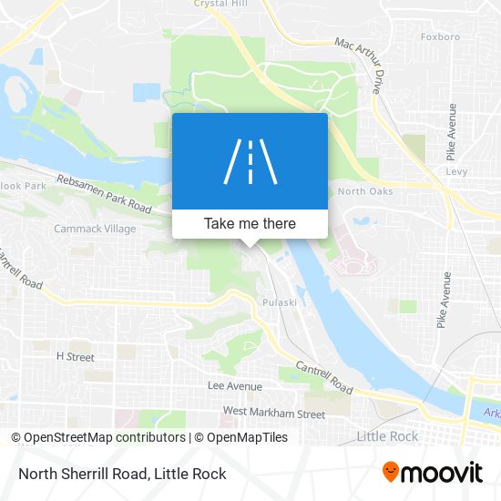 North Sherrill Road map