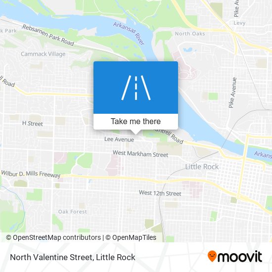 North Valentine Street map
