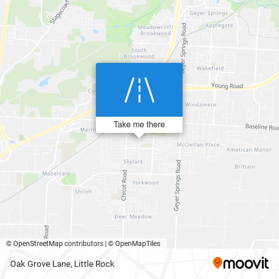 Oak Grove Lane map