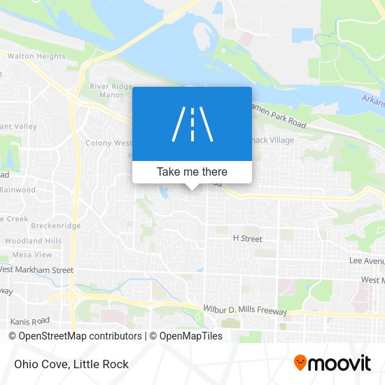 Mapa de Ohio Cove