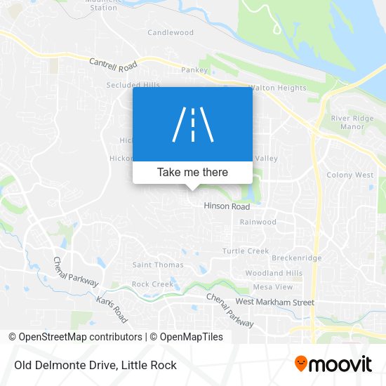 Mapa de Old Delmonte Drive