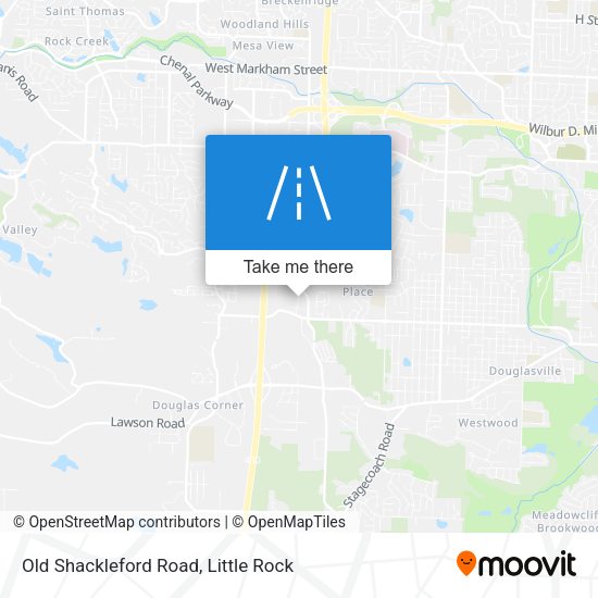 Old Shackleford Road map