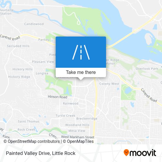 Painted Valley Drive map