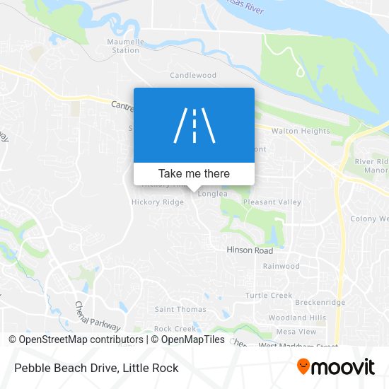 Pebble Beach Drive map