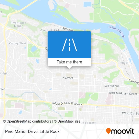 Pine Manor Drive map