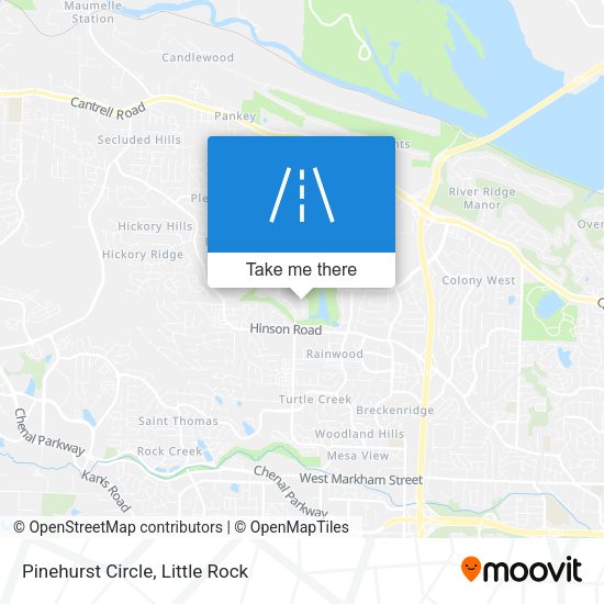 Pinehurst Circle map