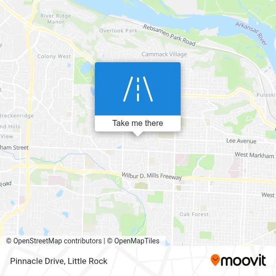 Pinnacle Drive map