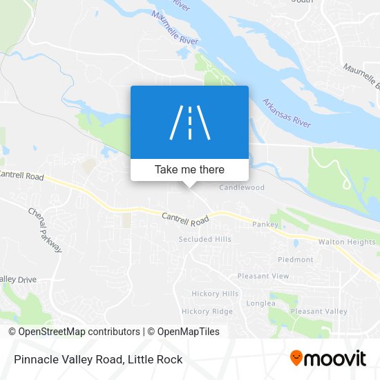 Pinnacle Valley Road map