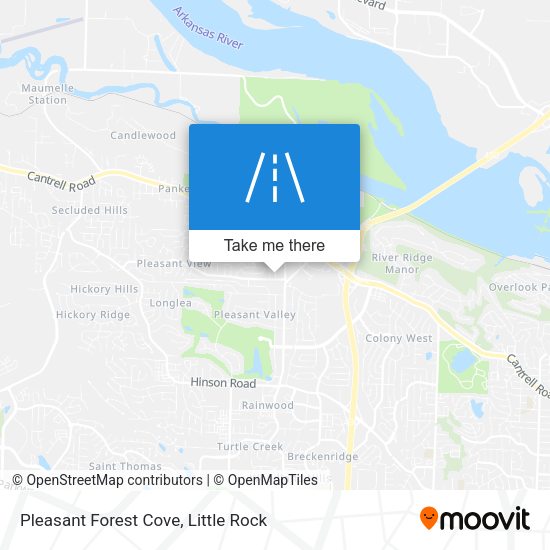 Pleasant Forest Cove map