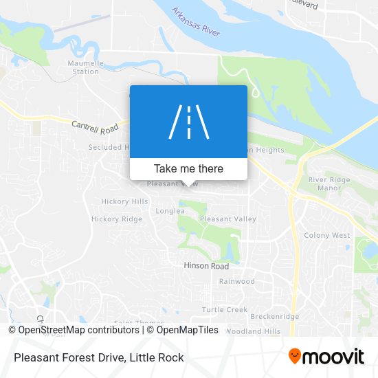 Pleasant Forest Drive map