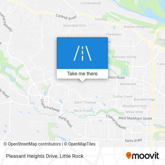 Pleasant Heights Drive map